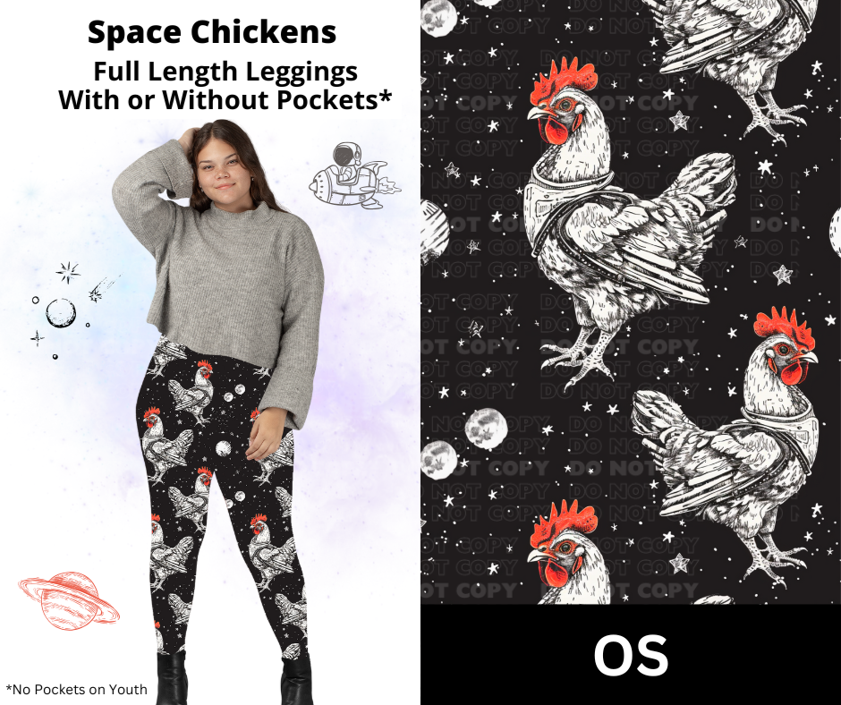 Space Chickens Full Length Leggings