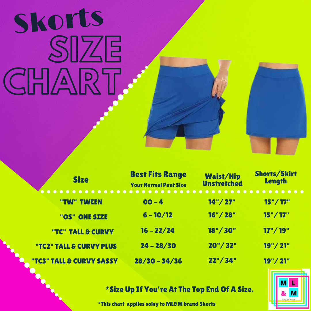 Solid Navy Skort