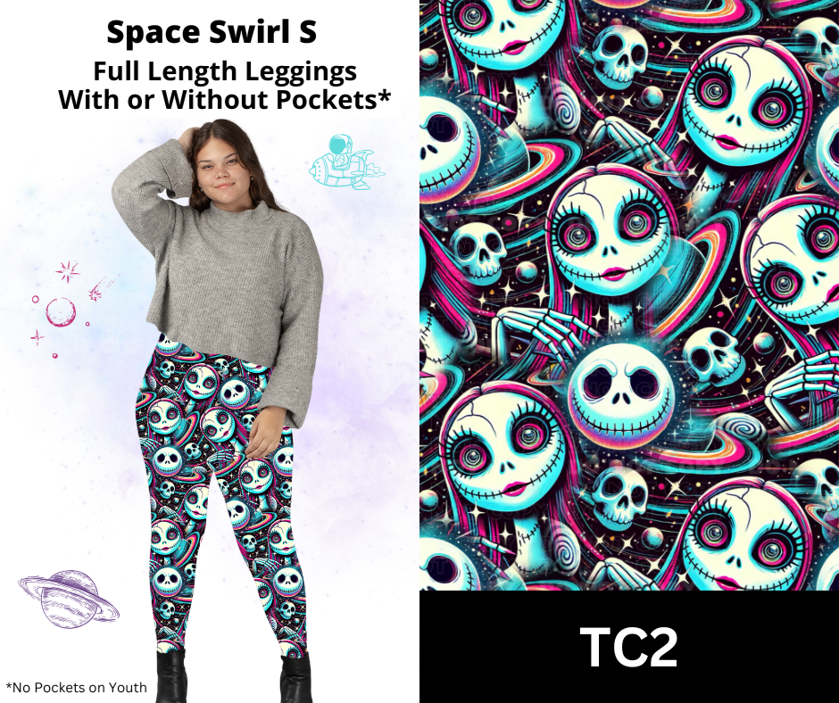 Space Swirl S Full Length Leggings