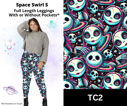 Space Swirl S Full Length Leggings