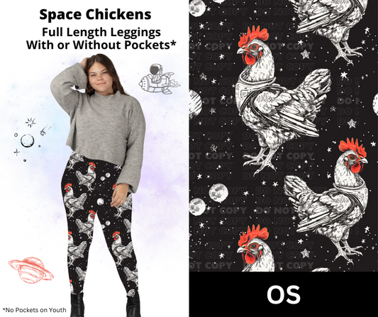Space Chickens Full Length Leggings