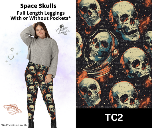 Space Skulls Full Length Leggings