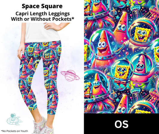 Space Square Capri Length Leggings