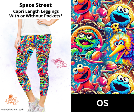 Space Street Capri Length Leggings