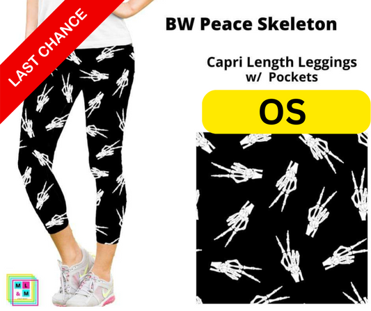 BW Peace Skeleton Capri Length w/ Pockets