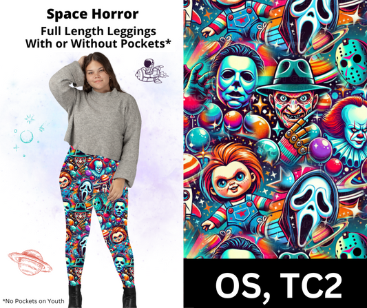 Space Horror Full Length Leggings
